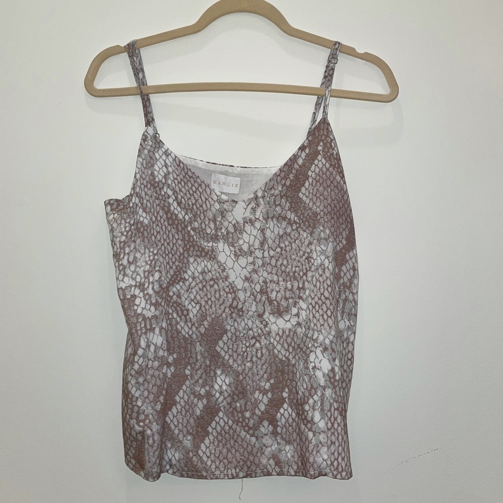 Karlie snakeskin top
